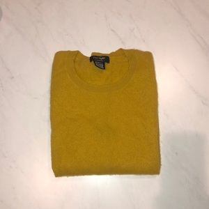 Mustard yellow cashmere sweater
